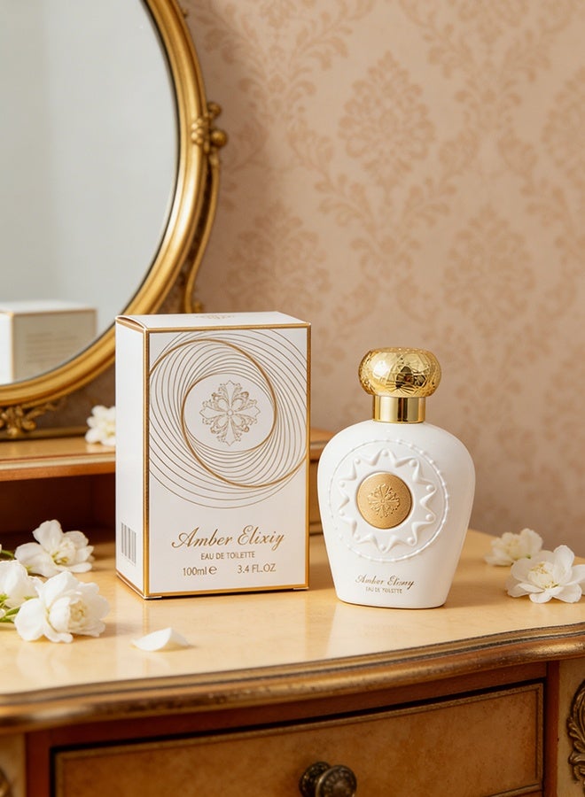 Amber Floral Fruity Perfume for Women 100ml, Long Lasting Eau de Toillets with Strawberry, Cherry & Jasmine Notes,Elegant Sweet Scent, Luxury Eau de Toillets for Her - Image 1